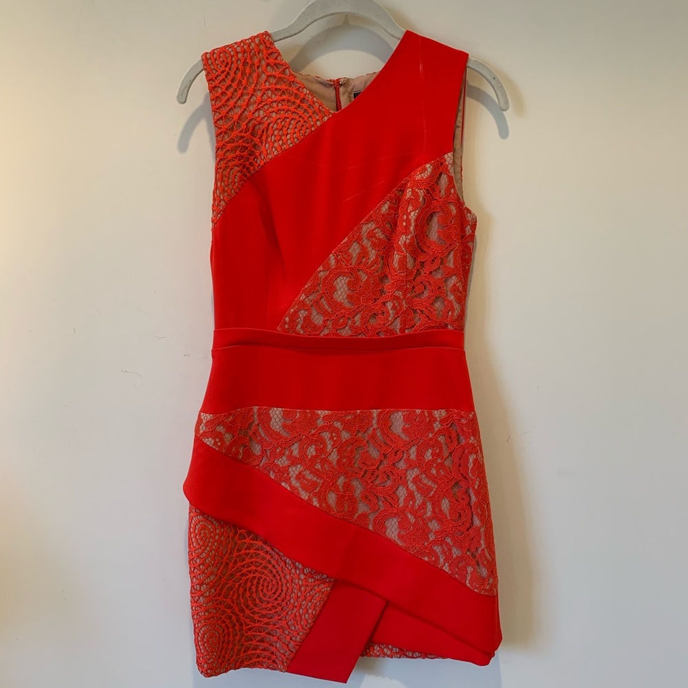 BCBG Red Short Cocktail Dress - Size 4